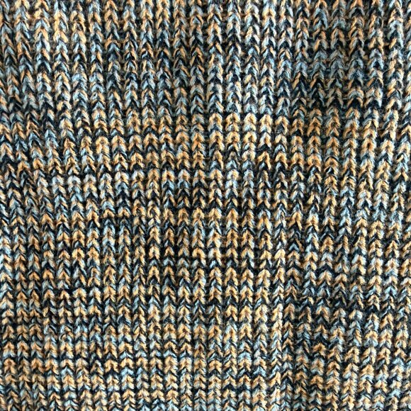 TURTLENECK SWEATER ~ BROWN WITH ORANGE TRIM AND STRIPES NWOT - Picture 6 of 6